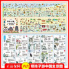 Traveling with Children in China, a complete set of 6 genuine books, Children's National Geographic Encyclopedia, Chinese humanities and history that affects children's life, must-read extracurricular reading books for primary school students in grades 4, 5 and 6, illustrated popular science enlightenment books