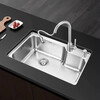 Moen 68/70/80cm classic kitchen single-slot stainless steel sink 28010SL 29018SL 68cm single-slot SK28010SL 685*440*2