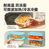 Cui Dahuang disposable lunch box, lunch box, packed bowl box, food grade fresh-keeping box, microwavelength square 700ml, 20 pieces