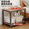 Zhuobo coffee table living room side table tea table tea cabinet storage rack bedside table bedside table CJ11 walnut color 60*40cm