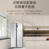Casarte (Casarte) National Subsidy 20% Refrigerator 640L Large Capacity Side-by-side Door Zero Embedded Double Door Dual System Level 1 Energy Efficiency Yuehui Silver 640L Side-by-side Door