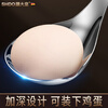 Shandahuang (SHDO) German 316 stainless steel soup spoon, large spoon, enlarged and deepened, snail rice noodle spoon, wall-mounted porridge spoon, 316 large head spoon, large size 19.5*8cm