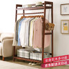 Jiayi coat rack solid wood clothes rack floor-standing bedroom clothes rack simple modern multi-functional storage clothes rack