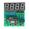 Wulu Electronics 4-digit electronic clock DIY kit microcontroller clock alarm clock production welding practice circuit TJ-56-131 kit (battery box not included)