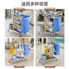 Renjuyi customized steel cleaning cart hotel room trolley linen cart property cleaning cleaning cart tool cart cart C type cleaning cart + storage box + notice board