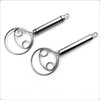 Stainless steel flour mixer double-eye coil egg beater manual dough mixer baking tool mixer