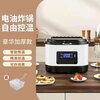 Kangzhiban Electric Fryer Household Fryer with Filter Fully Automatic Constant Temperature Storage Fryer Special for Fried Skewers Tempura Pot Intelligent Temperature Control Integrated Fry Basket/Random Color 27cm