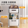Youqin desk storage rack workstation artifact desktop floor-to-ceiling storage with wheels removable trolley for bags