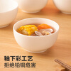 Youlaifu ceramic bowl white porcelain Chinese small bowl household 4.5-inch rice bowl soup bowl noodle bowl set 6 pieces