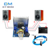 TDA7297 digital power amplifier board module A/B type two-channel noiseless 12V DC DIY kit speaker audio TDA7297 power amplifier board type A + power cord + audio cable