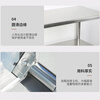 Haikedi stainless steel workbench, fixed double mouth with trolley 1200*600*800mm, multi-functional thickened operating table, packing and loading, dining table, storage and swill table, can be customized