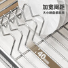 Wen Yijia customized drain rack bowl rack stainless steel kitchen storage rack drain basket for bowls, chopsticks and dishes storage rack home countertop thickened stainless steel super load-bearing