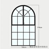 Yaotian French iron retro casement window restaurant cafe arched floor-to-ceiling window indoor study loft window customization black reference sketch/