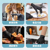 Blue sail+ hand care disposable polymeric nitrile gloves for food contact dishwashing thickened and durable black large size L size 100 pieces/box