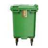 Supercloud 660L large outdoor large trash can with lid, outdoor sanitation, commercial hotel kitchen waste classification, thickened large capacity property, green extra thick