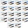 XINQY Xinqiyuan N/SMA RF coaxial cable DC-6GHz silver-plated shielded antenna extension cable flexible low-loss test cable assembly SMA male-SMA female 0.15m