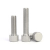 Jinchao 304 stainless steel round hand screw single head knurled flat head small head screw M2M2.5M3M4M5M6M8mm M4*20 (5 pieces) vertical grain