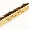 Kangliya 3439 long handle bamboo board brown bristle brush industrial lathe machine tool brush cleaning dust removal brush large four rows of bristle