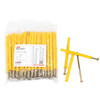 Bingyu small yellow croaker plastic expansion tube bolt expansion screw wall plug self-tapping screw expansion plug 6*30 (100 sets)