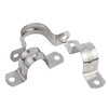 Jinchao 304/201 stainless steel pipe clamp riding pipe bracket pipe buckle throat hoop water pipe clamp U-shaped pipe clamp hoop M25 (6 points) 10 pieces