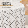 Zhiduosao New Year disposable tablecloth food stall tablecloth picnic mat plastic tablecloth thickened round table waterproof household greaseproof paper disposable black and white checkered tablecloth 5 sheets 5 pieces 1.8*1.8M