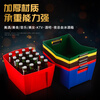 Xuanshi thickened rectangular bar beer bucket ice bucket beer basket with ice cube beer frame beer rack ktv wine basket square ice bucket black large