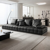 Lin's home light luxury home Lawrence sofa living room first layer cowhide straight row large apartment sofa national subsidy PS514