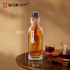 Jue element ginseng soaked wine bottle glass sealed high-end wine bottle special wine storage container 1L deep crimson