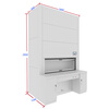 Huheng Intelligent filing cabinet, intelligent rotary cabinet, automatic layer selection, file cabinet, document cabinet, voucher cabinet, dense cabinet, positioning to layer (adapted to Kirin system) 1800X1290X2950