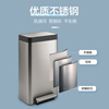 Kohler kitchen trash can for home use 2024 new large capacity living room high value stainless steel commercial office versatile simple sand steel color 0 47L