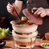Hedala Hong Kong-style edge stove charcoal stove old-fashioned household soup charcoal fire casserole commercial clay stove around the stove to cook tea and barbecue #2 large charcoal stove + stove + #26 burning pot + plate 0cm