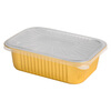 Faxilong thickened tin foil box 930ml*10 pieces with lid disposable lunch box outdoor baking oven aluminum foil packaging box