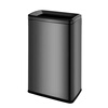 According to legend, stainless steel lidless direct-throw square trash can for living room and home 2025 new kitchen high model without bending large large capacity commercial catering hotel office space public restroom toilet 40L black gold