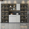 Fansenrong 2026 new wine cabinet light luxury home wall-mounted simple multi-functional storage cabinet small living room entrance cabinet 80CM wine cabinet + 120CM sideboard + 80 wine cabinet, including upstairs and installation.
