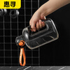 Huixun Jingdong's own brand large-capacity plastic water cup sports fitness kettle outdoor ton bucket matte black 1.2L