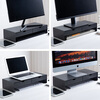 Shuangshan Computer Elevated Stand with Drawer Storage Keyboard Monitor Base Raising Bracket Office Desk Storage Rack Misty White Regular Model (Length 50 Width 21 Height 10.7cm)