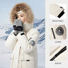 Camel (CAMEL) outdoor extreme cold parka workwear fur collar couple's down jacket warm and thickened mid-length coat
