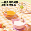 COOKSS baby soup straw baby porridge artifact with buckle silicone straw children's food supplement non-disposable yellow + green