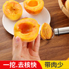 Zhengcigong yellow peach corer, household peach digging knife, canned peach corer, fruit corer, peach core remover, 1 stainless steel model (double-sided blade)