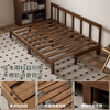 Quanyou Home Cream Style Solid Wood Frame Double Sofa Small Apartment Bedroom Living Room Two-in-One Folding Sofa Bed