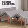 L&S folding sheet single bed office lunch break bed home companion bed hard bed BGC856 all gray 150cm