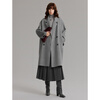 ELLE Sheep Wool Alpaca Double-sided Woolen Coat Women's 2025 Winter New Elegant Suit Collar Woolen Coat Medium Gray S