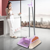 Extra thickened broom and dustpan set combination sweeping soft broom single broom dustpan butterfly style red broom + dustpan two-piece set