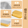Faxilong thickened tin foil box 930ml*10 pieces with lid disposable lunch box outdoor baking oven aluminum foil packaging box