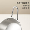 Baijie 304 stainless steel bowl, soup bowl, rice bowl, instant noodle bowl, baby food bowl, Korean rice wine bowl, silver 12cm