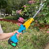 Jiehong's new brushless gardening lithium-ion rechargeable electric shears for pruning branches, pruning shears, fruit tree shears, electric agricultural tools, pruning shears/fruit picking shears + carrying battery for longer lasting