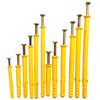 Bingyu small yellow croaker plastic expansion tube bolt expansion screw wall plug self-tapping screw expansion plug 6*30 (100 sets)