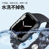 Chongjie is suitable for Apple watch iwatch strap ultra2/S9/8/7/6/SE/5/universal watch strap sports silicone strap apple peripheral crescent white apple strap 42/44/45/49MM
