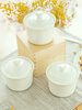 Qingke Jingdezhen water-proof bone china white covered underglaze color ceramic stew cup bird's nest soup cup children's steamed egg bowl household stew cup