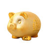 Willkie piggy bank can only go in and out, 2026 new piggy bank, golden pig, ceramic piggy bank for adults, children and boys, small golden pig, small size, can be entered and withdrawn.